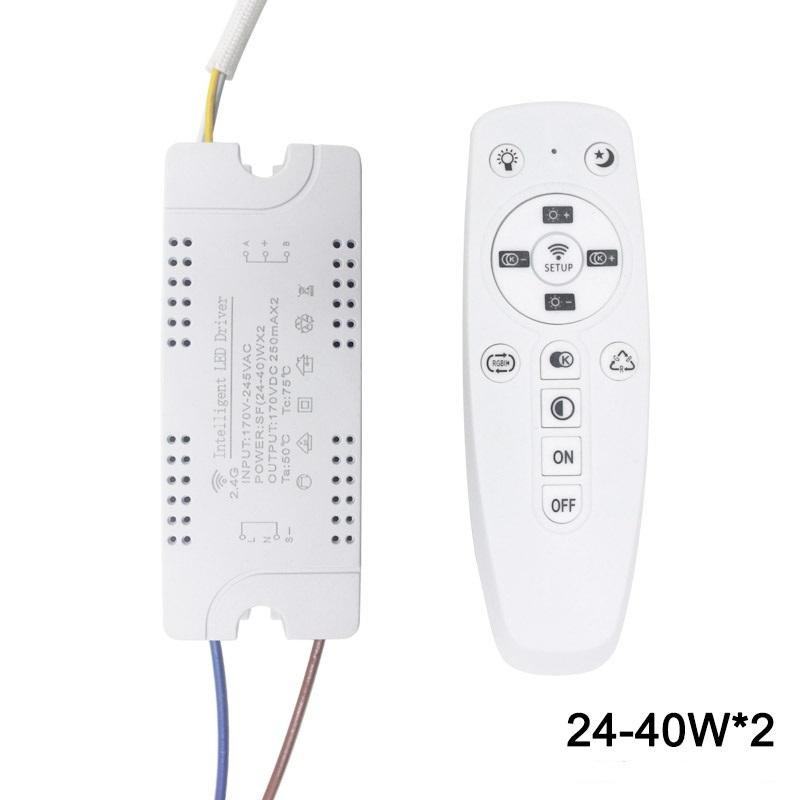 Controlador de plástico de seguridad WIFI de 2,4G, 15-24W, conexión Bluetooth, transformador de potencia de iluminación, AC100-240VLED, accesorio de iluminación de techo