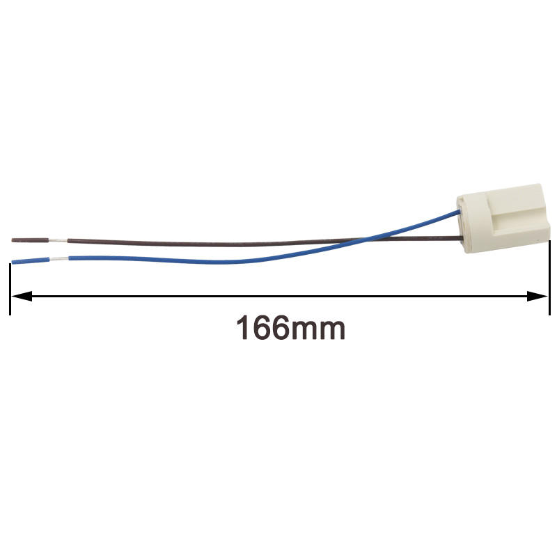 Base de lámpara LED G9 de alta calidad 250V 2A 18cm Zócalo de cerámica Tipo G9 Portalámparas halógeno para bombilla LED G9