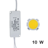 Cuenta de lámpara LED COB, Chip de fuente de luz de 10W-30W + adaptador de fuente de alimentación del controlador LED, blanco frío/cálido/natural para foco LED diy