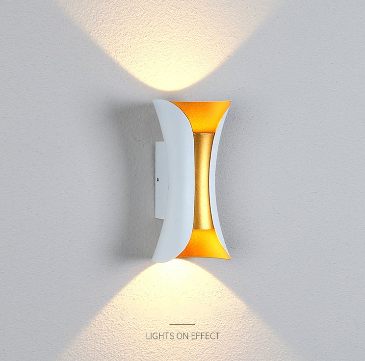10w nuevo diseño de gran tamaño decoración de vacaciones de lujo al aire libre interior impermeable lámpara de pared LED soporte de pared luz IP65