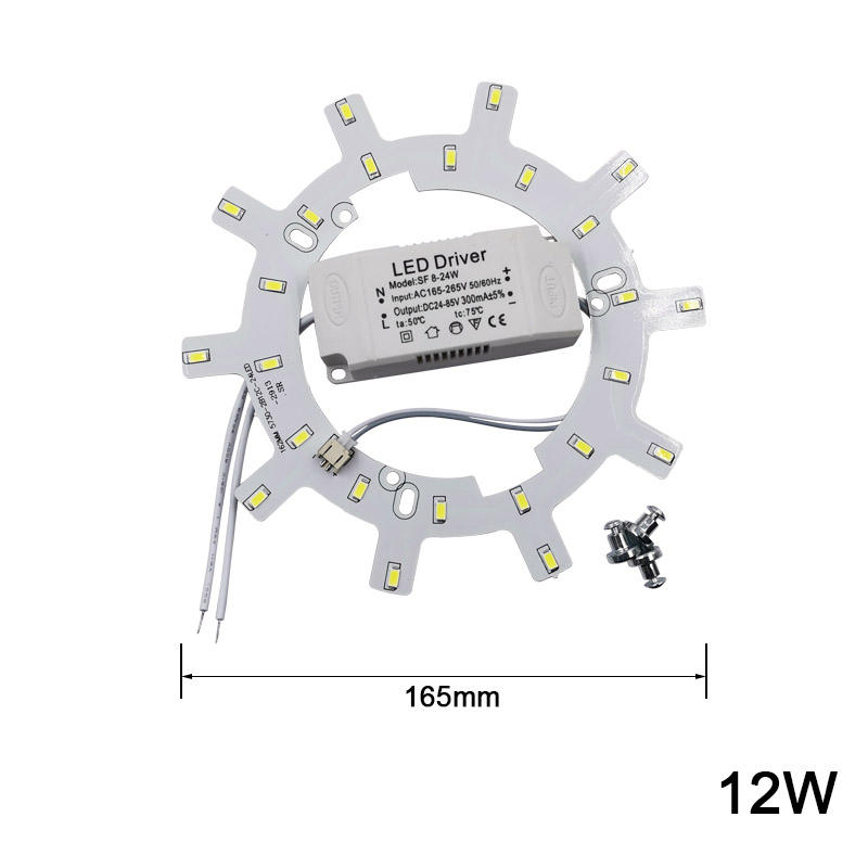 Luces de techo LED modernas 12-24W módulo de fuente de luz de cocina AC220V sala de estar tablero de retroadaptación de iluminación de techo de ahorro de energía
