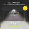 Lámpara solar exterior con sensor de movimiento - 97 LEDs - Luz blanca - Iluminación de jardín con energía solar - IP65 a prueba de agua