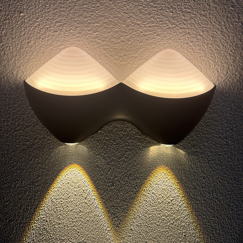 iluminación de pared exterior moderna led