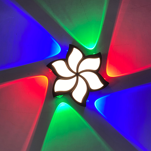 10W 12W Lámpara de pared de flores Lámpara de pared LED Lámpara de pared LED para exteriores Iluminación LED de pared para exteriores Lámpara de pared LED moderna para exteriores Lámpara de pared LED Lámpara de pared de loto