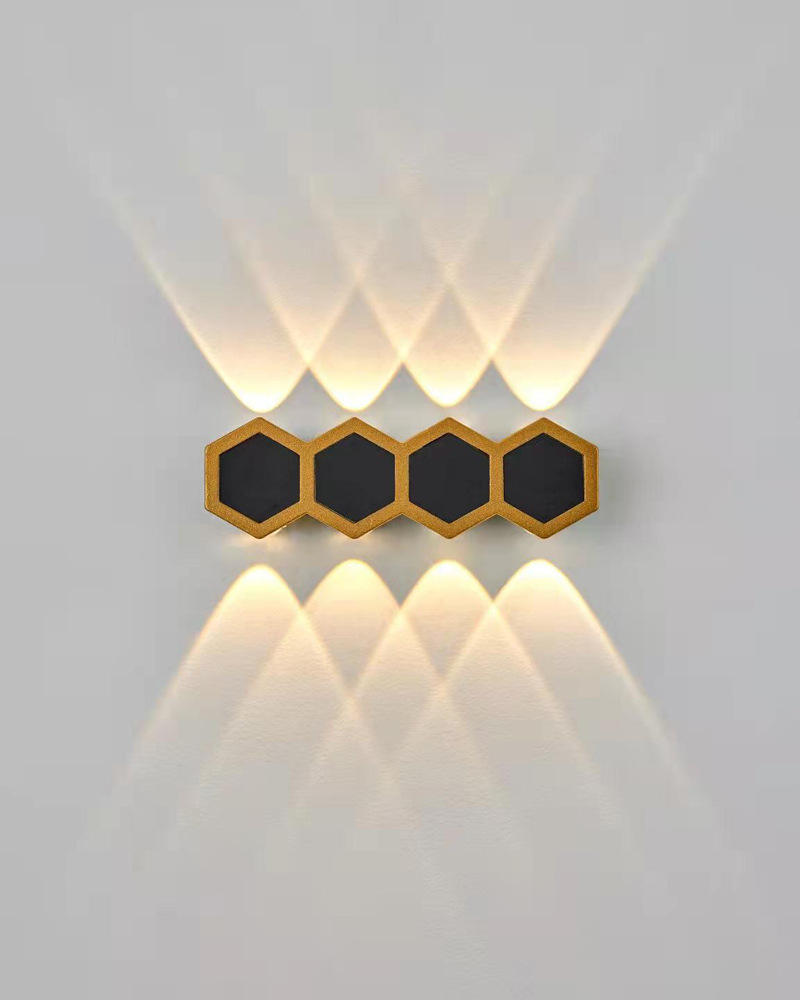 Hagood Rebow, envío directo, lámpara de pared de nido de abeja cuántica blanca minimalista moderna, lámpara de pared moderna sensible al tacto, prueba minimalista