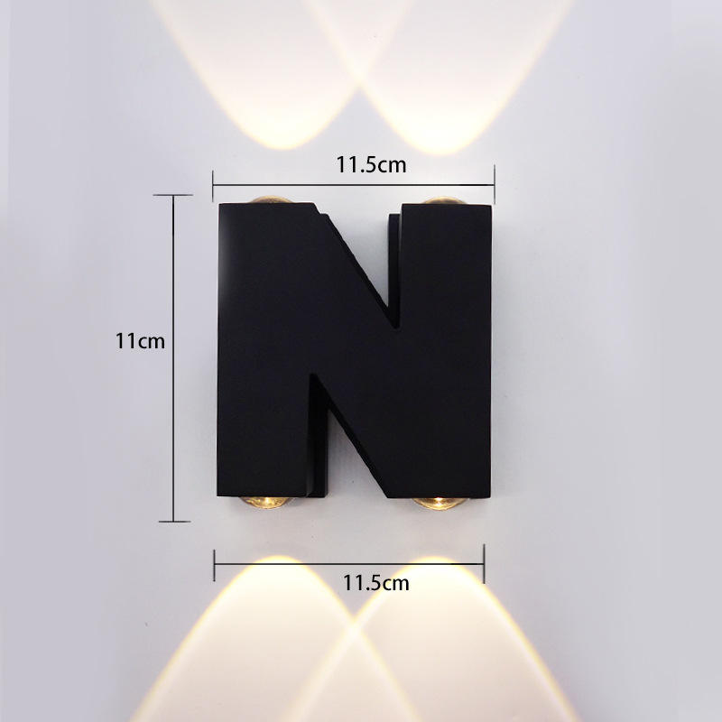 Iluminación led para montaje en pared para exteriores Apliques led modernos para exteriores Lámpara personalizable en privado