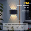 Luz de aluminio con luz solar para jardín con sensor de movimiento Luz solar para exteriores con sensor de movimiento