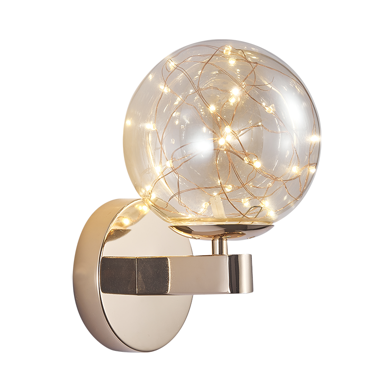 Nueva lámpara de pared de cabecera estrellada nórdica creativa minimalista dormitorio sala de estar luz decorativa escalera pasillo lámpara de pared led
