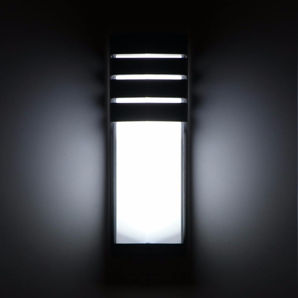 Luz LED de pared IP65, valla de jardín impermeable para exteriores, lámpara de pared de moda para interiores de aluminio para dormitorio, mesita de noche, sala de estar, escaleras