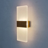 Apliques de pared LED AC90-265V luces de aluminio lámpara de montaje en pared para sala de estar dormitorio hotel restaurante iluminación