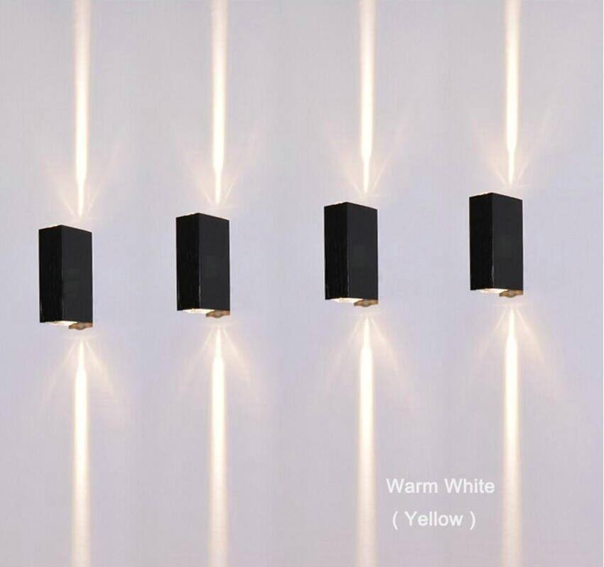 Nueva lámpara de pared LED para exteriores, impermeable, iluminación de pared para pasillo, iluminación exterior de aluminio