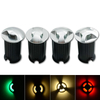 Lámpara empotrada de transmisión de luz LED de 1 W para exteriores, a prueba de lluvia, para jardín, patio, paso, iluminación lateral, lámpara de suelo
