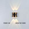 LED impermeable IP65 jardín balcón lámpara de pared decorativa interior y exterior luz de pared