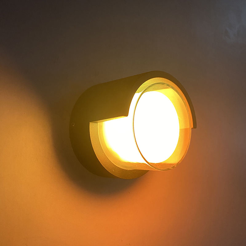 Nuevo 5W Buena impermeable Acrílico Led Wandlamp Iluminación exterior Aplique de pared Rgb con control remoto