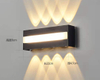 Tira de luz impermeable para Panel de pared, luces de pared de jardín de lujo, iluminación de montaje en pared, paisaje de aluminio, jardín al aire libre
