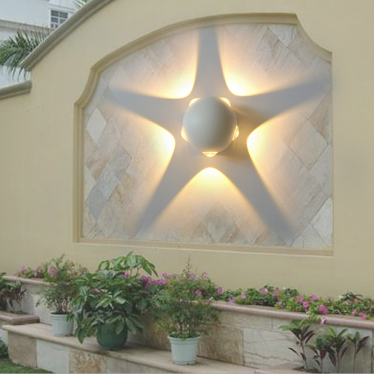 Lámpara de pared LED para interiores y exteriores AC85-265V 2W 4W 6W 9W 12W Estilo minimalista moderno Lámpara impermeable IP65 con 2 años de garantía
