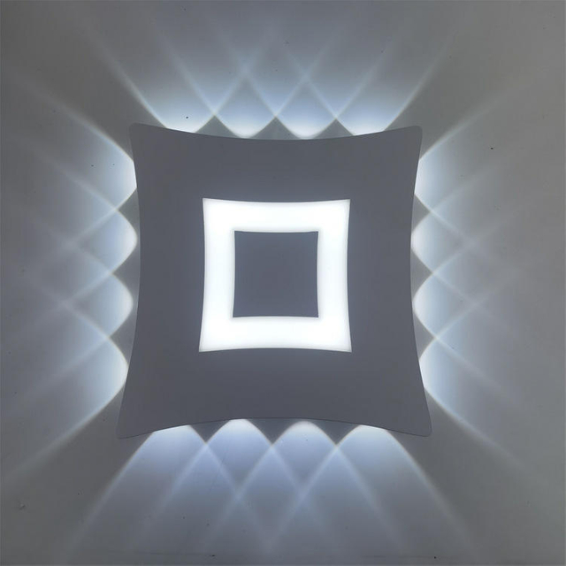 Lámpara de pared moderna Cubo Led Aplique de pared Lámpara impermeable IP65 Luz de pared interior 110V 220V para baño Iluminación exterior 4W 6W 8W