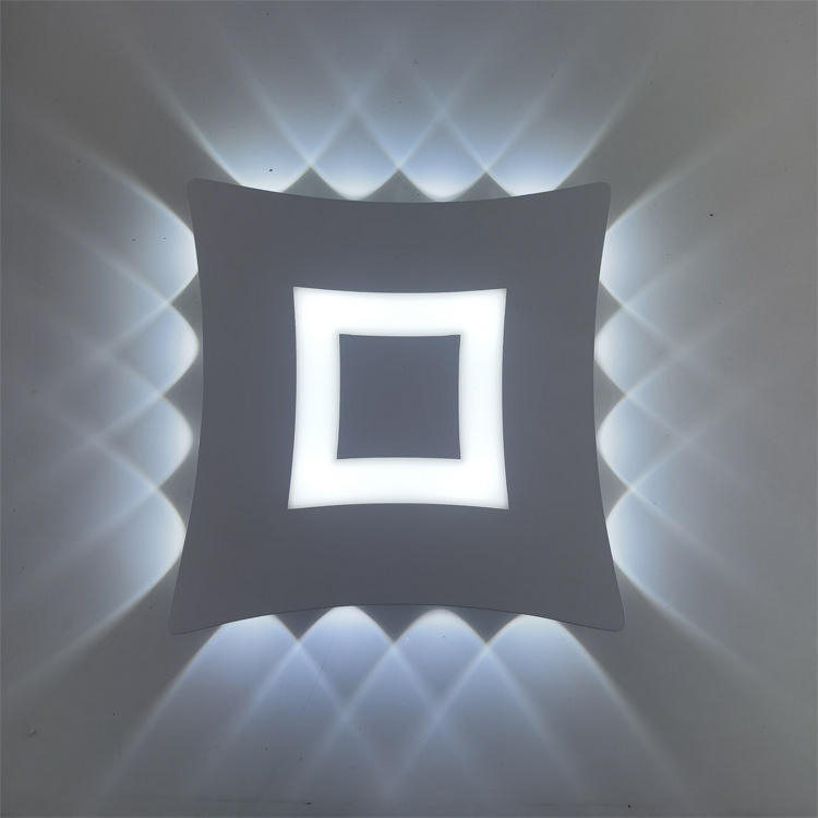Lámpara de pared moderna Cubo Led Aplique de pared Lámpara impermeable IP65 Luz de pared interior 110V 220V para baño Iluminación exterior 4W 6W 8W