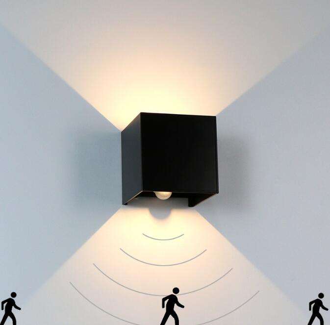 Aplique de pared Led lámpara rgb luz solar interior Led Wandlamp aluminio exterior IP65 Waterdicht Up Down iluminación exterior aplique de pared led