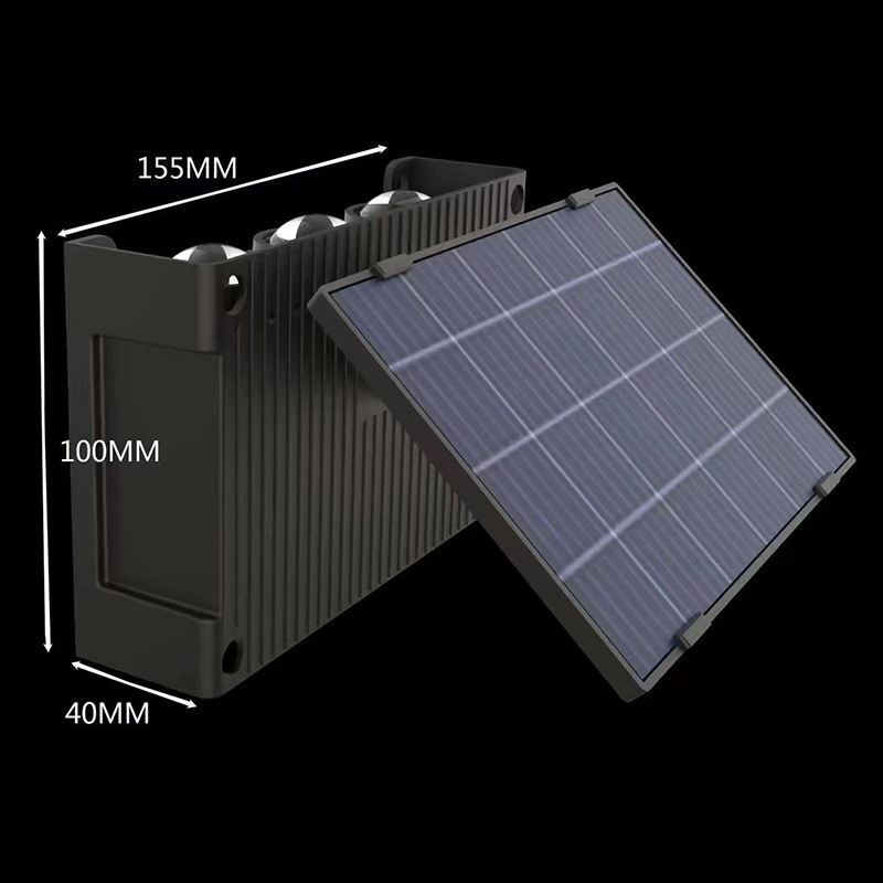 Creativo jardín calle patio IP65 impermeable todo en uno Panel Solar Sensor de movimiento inteligente lámparas Led pared exterior luz Solar