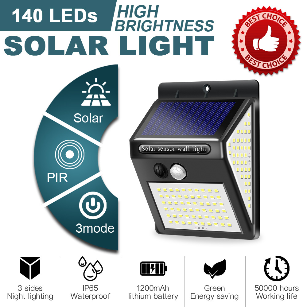 LED Solar inteligente para exteriores, impermeable, arriba y abajo, iluminación luminosa, decoración de jardín, luces solares, valla de escaleras, lámpara de luz solar