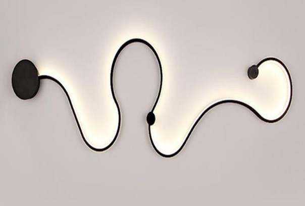 Lámpara de pared simple moderna de poste, lámpara led creativa nórdica para decoración de cabecera de dormitorio, lámpara de pared para sala de estar, pasillo, lámparas de pasillo