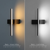 Lámparas de pared LED modernas 330 Dormitorio giratorio Cabecera 6W AC85V-265V Aplique de pared Lámpara negra Pasillo Decoración interior Iluminación