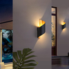 Lámpara de pared de 10W hacia arriba y hacia abajo para interiores y exteriores, AC85-265V IP65, luz de pared de escalera Led, candelabro decorativo de aluminio, luz de pared LED para dormitorio