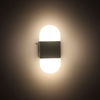 Lámpara de pared de acrílico negro de ángulo derecho/redondo elegante de alta calidad de 6 W y luz nocturna interior