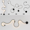 Einfache Moderne Kreative Wohnzimmerlampe Hintergrundwanddekoration Lámpara de diseño Speziell Geformte Nachttischlampen