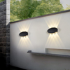 Lámpara de pared Led de techo de alta calidad con luz Solar para exteriores de fábrica redonda china para iluminación de seguridad 100%