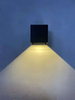 Impermeable al aire libre Ip65 Square Black White 20w Modern Led Lámparas de pared para jardín
