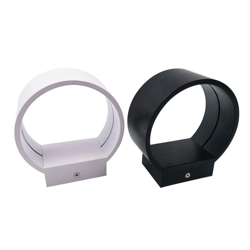 Luz de pared circular de 5W, luces decorativas para interiores, lámpara de pared LED, luz de pared hacia arriba y hacia abajo