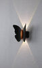 Lámpara de pared LED con forma de mariposa para exteriores, lámpara de pared impermeable IP65 para decoración de jardín, luz de soporte para pasillo