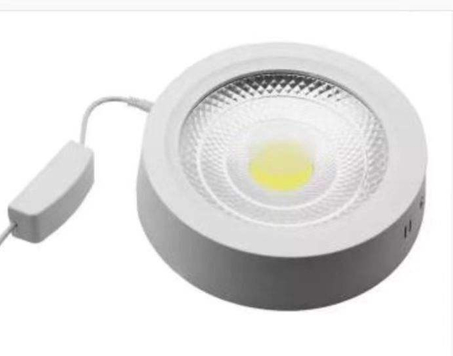 Lámpara de panel led de 10W, 15W, 25W, 30W, luz empotrada montada en superficie cob, balcón, dormitorio, cocina, circular, sin agujeros