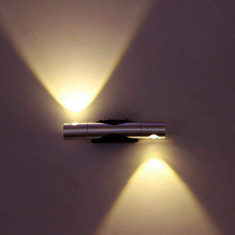 Aplique de pared moderno de 6 W, accesorios de iluminación de pared LED de rotación de 360 ​​grados, lámpara de pared de lectura/luz de iluminación de espejo de alto brillo