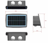 4W 6W Solar Led Light Outdoor Impermeable Solar Hight Lights Aplique de pared Lámpara de pared inteligente Lámpara de pared solar para exteriores