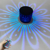 Lámpara de pared LED de flores de 3W Luz de flores luces decorativas de pared led Lámpara de pared 16 colores luz de noche Agujero en espiral LED hermosa lámpara de pared decorativa Luz