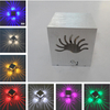 Luz de pared RGB de lujo de aluminio de 3W para decoración de galería de arte, lámpara de balcón frontal, luz de porche