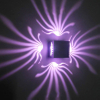 Luz de pared RGB de lujo de aluminio de 3W para decoración de galería de arte, lámpara de balcón frontal, luz de porche