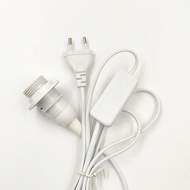 Cable de alimentación de 1,8 m, Bases de lámpara E14, enchufe europeo, Cable de interruptor 303 para bombilla LED colgante, lámpara colgante E14, soporte de enchufe de suspensión, sal