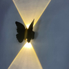 Lámpara de pared para exteriores con forma de mariposa hermosa de 6 W, luz de pared impermeable IP65 para decoración de jardín, luz de soporte para pasillo