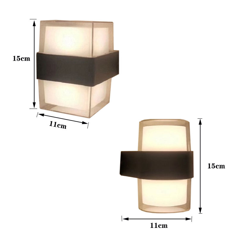 Tuya Smart WiFi LED lámpara de pared 10W RGBW exterior interior aplicación impermeable candelabro regulable jardín luz trabajo con Alexa Google Alice