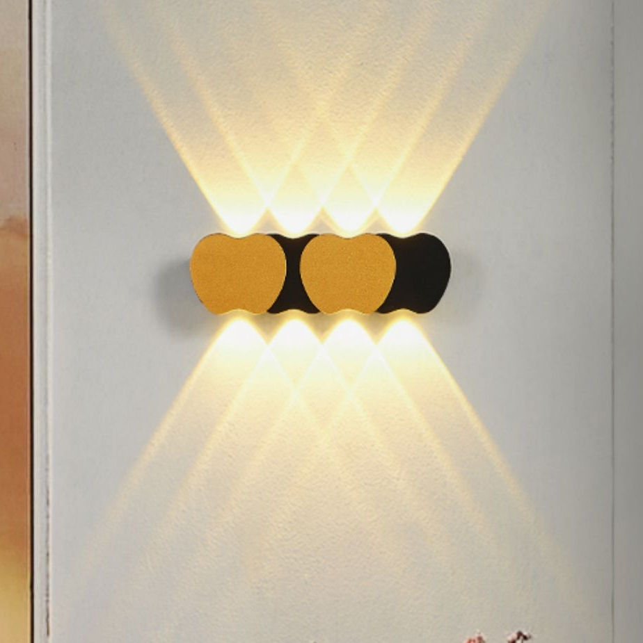 Nueva iluminación de escaleras de pasillo, lámpara LED de pared para exteriores, impermeable, IP65, aplique de pared de arriba y abajo, luz acrílica, luces de jardín de 220V