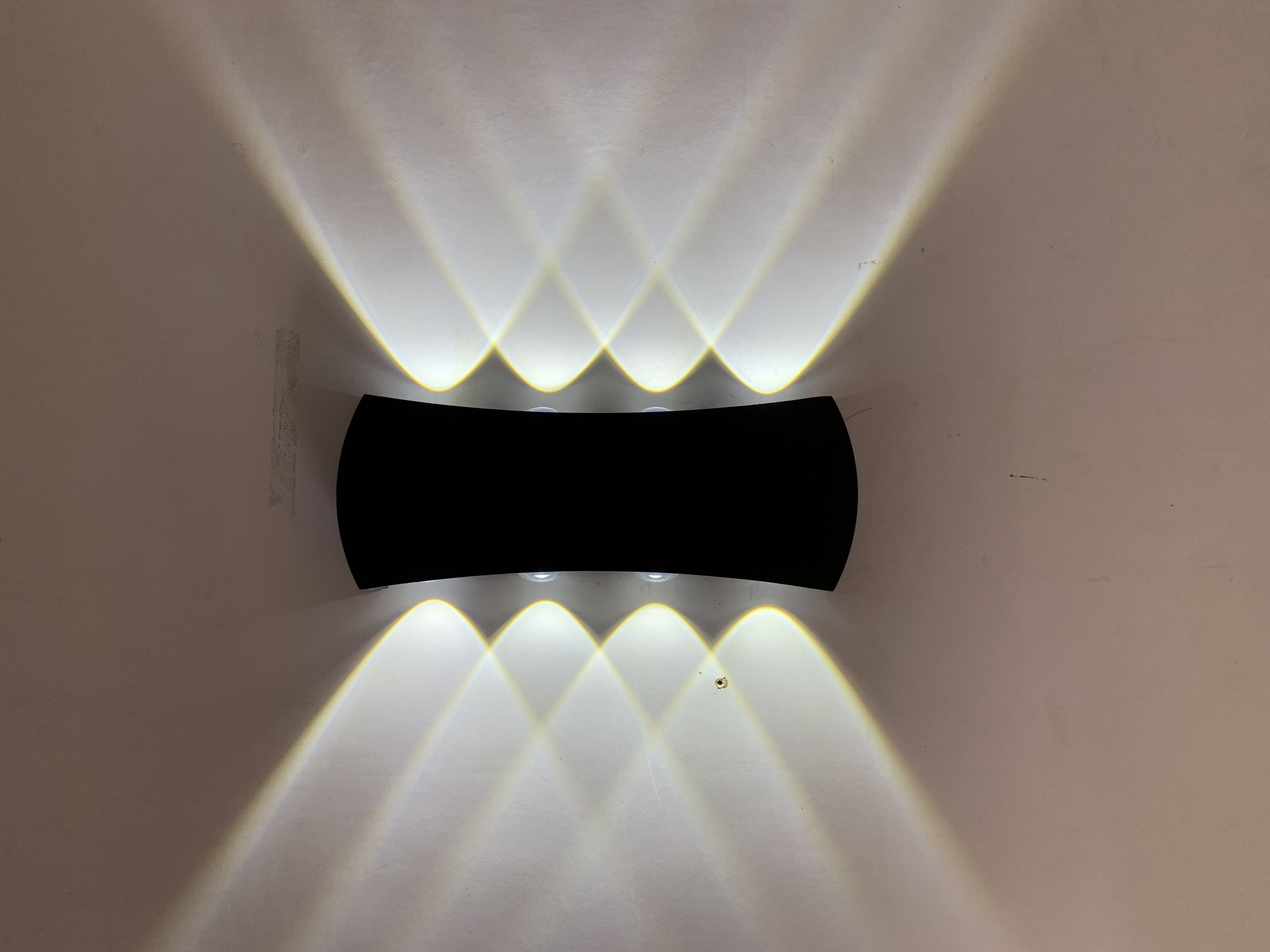 8W minimalista moderno al aire libre interior Hotel pasillo puerta patio escalera porche LED impermeable Luna lámpara de pared