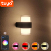 Tuya Smart App Control impermeable IP 65 LED Wandlamp colorido impermeable al aire libre lámpara de pared moderna luz al aire libre