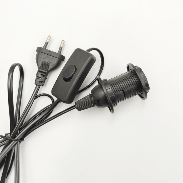 Enchufe de lámpara de sal del Himalaya enchufe de cable eléctrico EU AU US enchufe 303 interruptor 301 interruptor regulable E14 E27 portalámparas