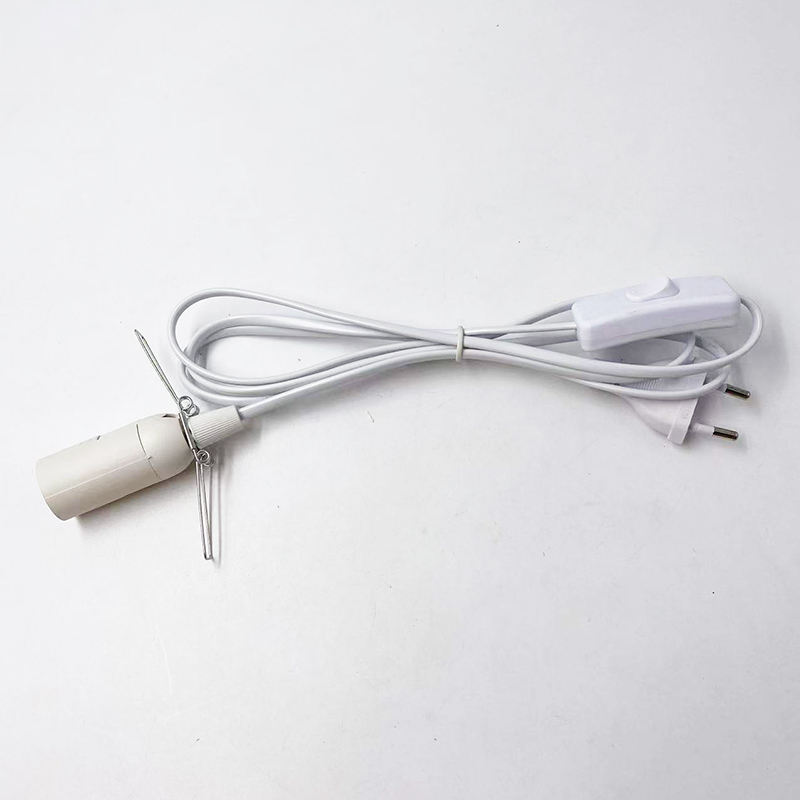 Luz E14 301, cable de atenuación, enchufe de conmutación de luz, interruptor de botón de atenuación de alimentación, Cable de línea de 1,8 m, lámpara LED, modelo de enchufe europeo y estadounidense