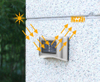 Lámpara solar 6LED IP65 Lámpara impermeable para exteriores Lámpara de pared para patio para decoración de jardín Villa