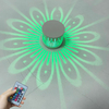 Luz de pared LED montada Lámpara de efecto RGB Rayos de proyección de girasol AC85-265V Lámpara de pared de pasillo de control remoto 1W / 3W